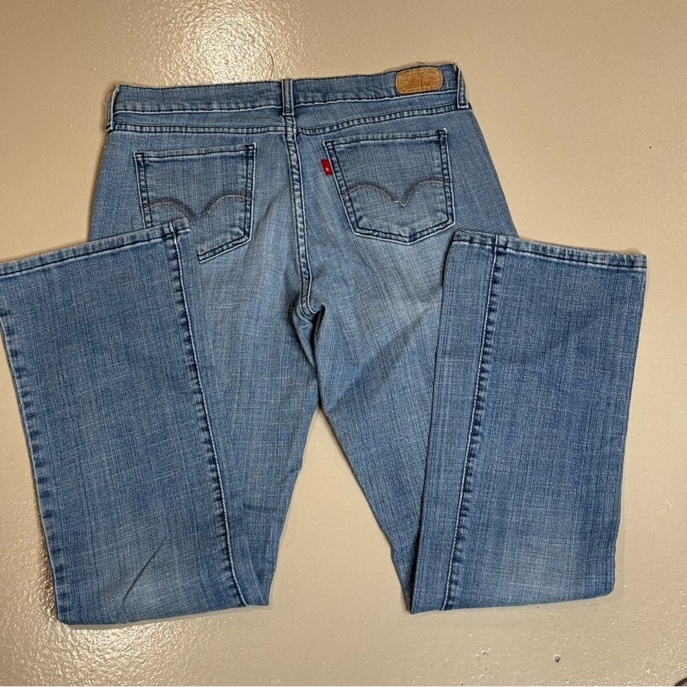 Vintage Levi Jeans Womens Size 31” waist flare bottoms embellished pockets - Picture 4 of 8